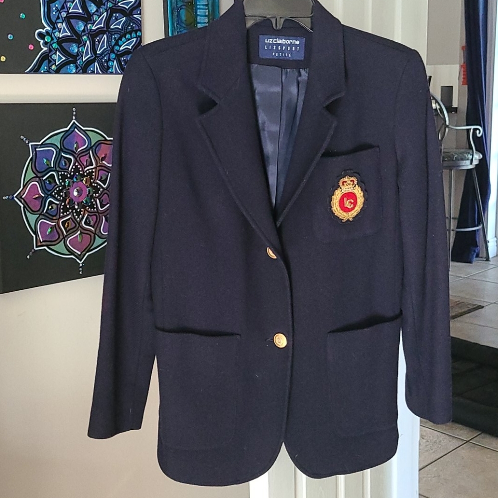 Liz Claiborne Navy Blue jacket